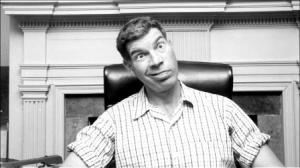 Only from a humor loving mind like Ed Sabol's (above) could the world's first football follies have sprung.